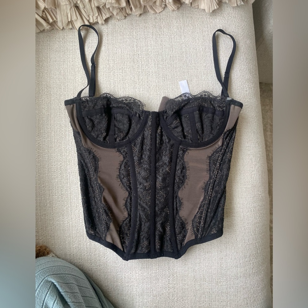Urban Outfitters Out from Under Black Corset Top